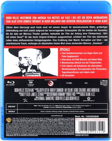 Citizen Kane (Obywatel Kane) [Blu-Ray]