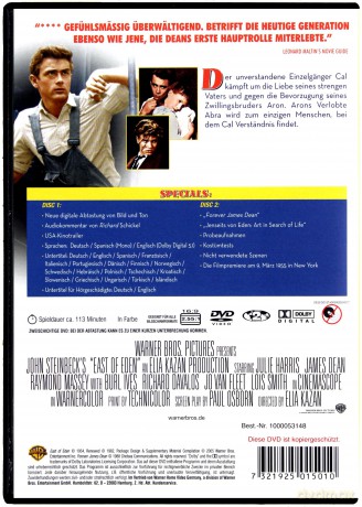 Na wschód od Edenu (Edycja specjalna) [2DVD]
