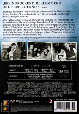 Pamiętnik Anny Frank [DVD]