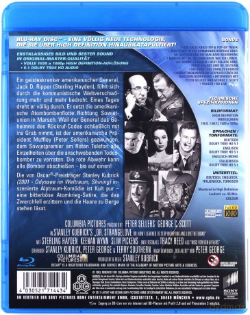 Dr. Strangelove or: How I Learned to Stop Worrying and Love the Bomb (Dr Strangelove, czyli jak przestałem się martwić i pokochałem bombę) [Blu-Ray]