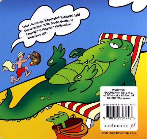 Krokodyl Dzikie zwierzęta - Krzysztof Kiełbasiński (Bajka kartonowa) [KSIĄŻKA]