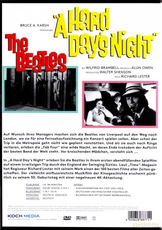 A Hard Day's Night (Noc po ciężkim dniu) [DVD]