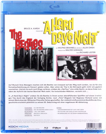 A Hard Day's Night (Noc po ciężkim dniu) [Blu-Ray]
