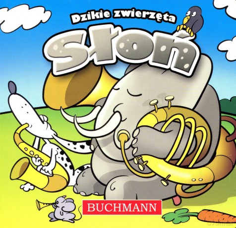 Słoń Dzikie zwierzęta - Krzysztof Kiełbasiński (Bajka kartonowa) [KSIĄŻKA]