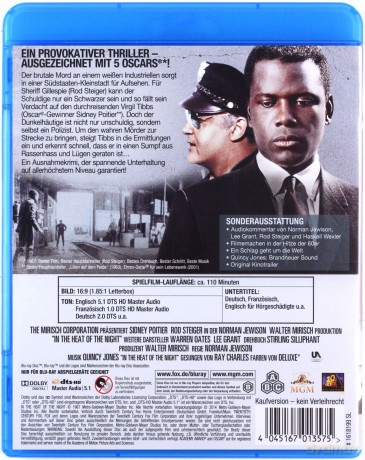 In the Heat of the Night (W upalną noc) [Blu-Ray]