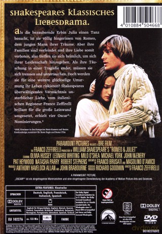 Romeo and Juliet (Romeo i Julia) [DVD]