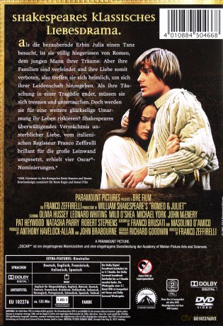 Romeo and Juliet (Romeo i Julia) [DVD]