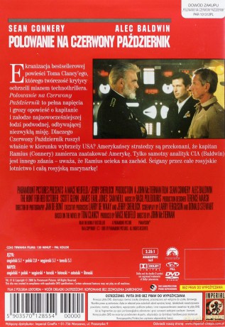 Polowanie na Czerwony Październik (polski lektor) [DVD]