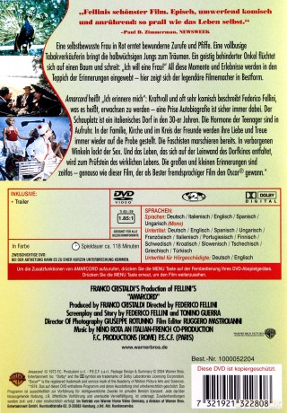 Amarcord [DVD]