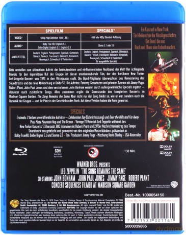 Led Zeppelin: The Song Remains The Same (Special-Edition) [Blu-Ray]