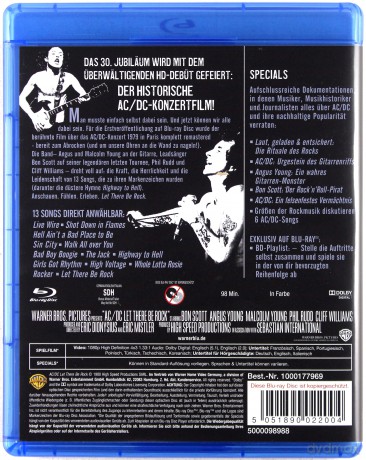AC/DC: AC/DC - Let There Be Rock [Blu-Ray]