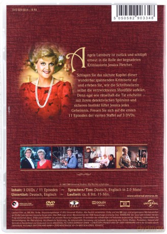 Murder, She Wrote Season 4 Box 1 (Napisała: Morderstwo Sezon 4 Box 1) [3DVD]