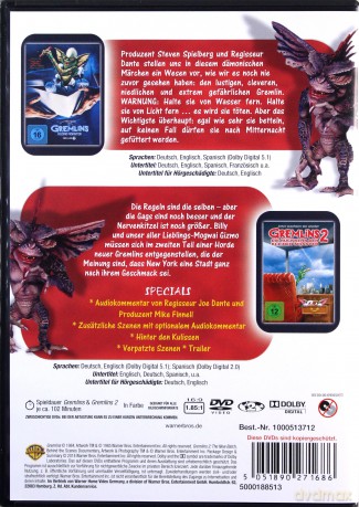 Gremliny rozrabiają 1-2 [2DVD]