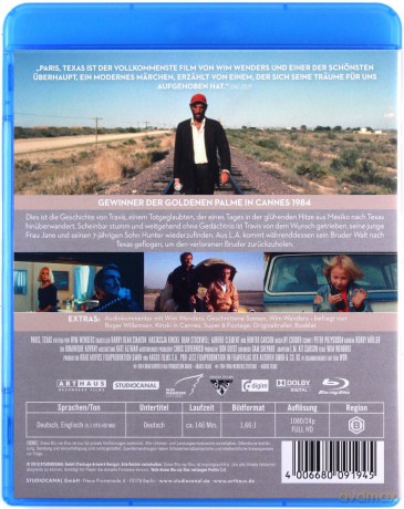 Paris, Texas (Paryż, Teksas) [Blu-Ray]