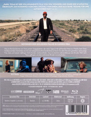 Paris, Texas (Paryż, Teksas) [Blu-Ray]
