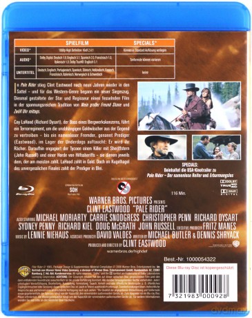 Pale Rider (Niesamowity jeździec) [Blu-Ray]