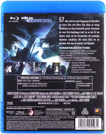 Aliens (Obcy - decydujące starcie) [Blu-Ray]