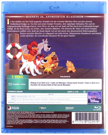 Oliver & Company (Oliver i spółka) [Blu-Ray]