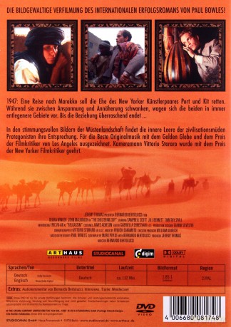 The Sheltering Sky (Pod osłoną nieba) [DVD]