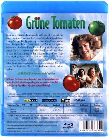Fried Green Tomatoes (Smażone zielone pomidory) [Blu-Ray]