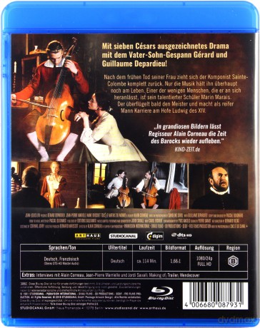 All the Mornings of the World (Wszystkie poranki świata) [Blu-Ray]