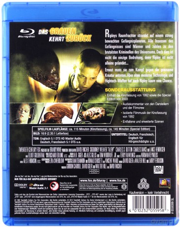 Alien 3 (Obcy 3) [Blu-Ray]
