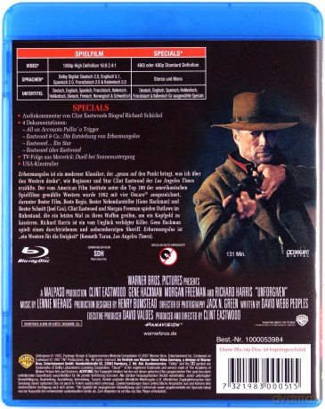 Unforgiven (Bez przebaczenia) [Blu-Ray]