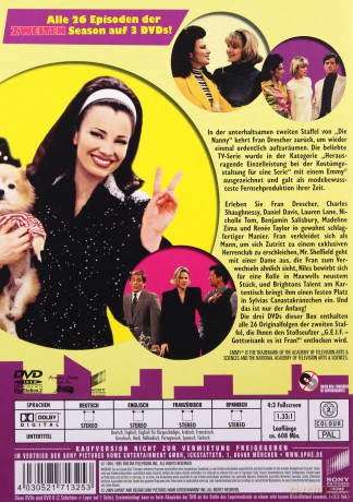 The Nanny Season 2 (Pomoc domowa Sezon 2) [3DVD]