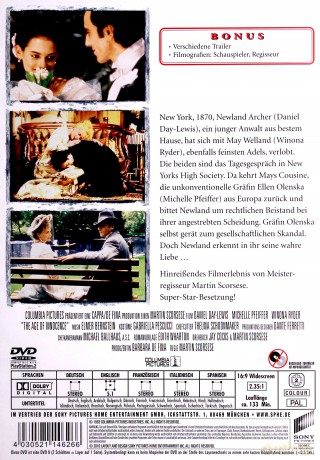 Wiek niewinności [DVD]
