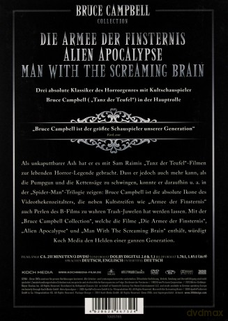 Bruce Campbell Collection : Armee der Finsternis / Alien Apocalypse / Man With The Screaming Brain [3DVD]