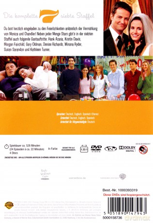 Friends (Przyjaciele Sezon 7) [4DVD]
