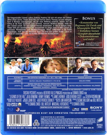 Legends of the Fal (Wichry namiętności) [Blu-Ray]