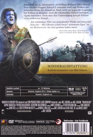 Braveheart (Waleczne serce) [DVD]