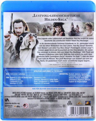 Rob Roy [Blu-Ray]