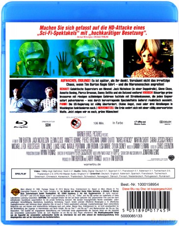 Mars Attacks! (Marsjanie atakują!) [Blu-Ray]