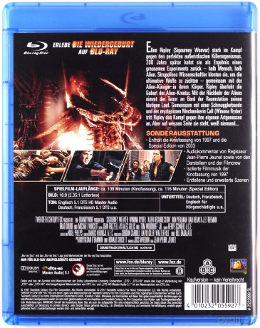 Alien: Resurrection (Obcy: Przebudzenie) [Blu-Ray]