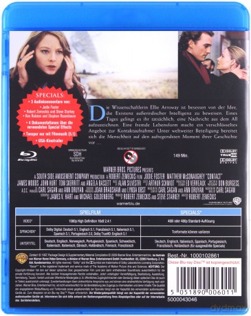 Contact (Kontakt) [Blu-Ray]