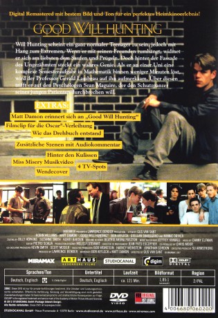 Good Will Hunting (Buntownik z wyboru) [DVD]