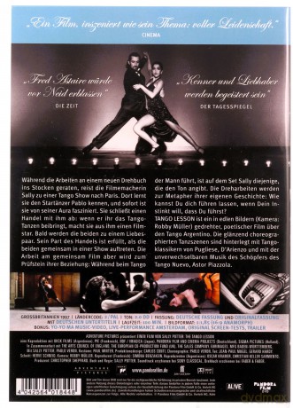 The Tango Lesson (Lekcja tanga) [DVD]
