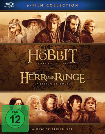 The Lord of the Rings / The Hobbit (Władca pierścieni 1-3 / Hobbit 1-3) [Blu-Ray]