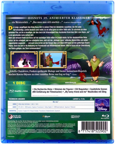 The Emperor's New Groove (Nowe szaty króla) (Disney) [Blu-Ray]
