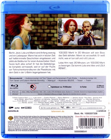 Lola Runs (Biegnij, Lola, biegnij) [Blu-Ray]