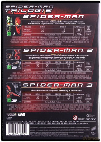 Spider-Man 1-3 [3DVD]
