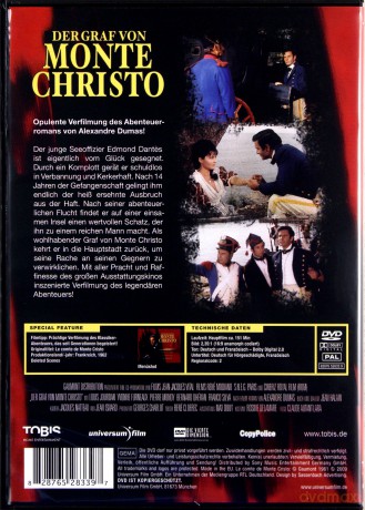 The Count of Monte Cristo (Hrabia Monte Christo) [DVD]