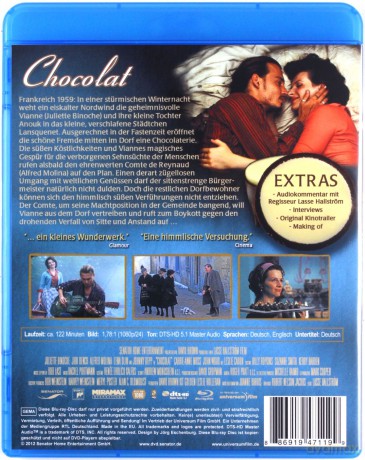 Chocolat (Czekolada) [Blu-Ray]