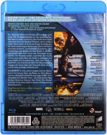 Ghost Rider (Extended Version) [Blu-Ray]