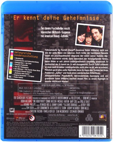 One Hour Photo (Zdjęcie w godzinę) [Blu-Ray]