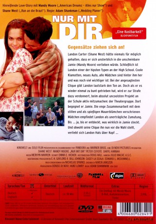 A Walk to Remember (Szkoła uczuć) [DVD]