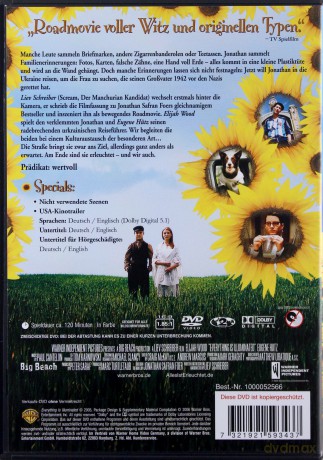 Everything Is Illuminated (Wszystko jest iluminacją) [DVD]