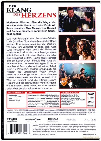 August Rush (Cudowne dziecko) [DVD]
